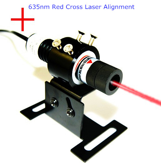 Adjustable Focus Red Cross Laser Alignment